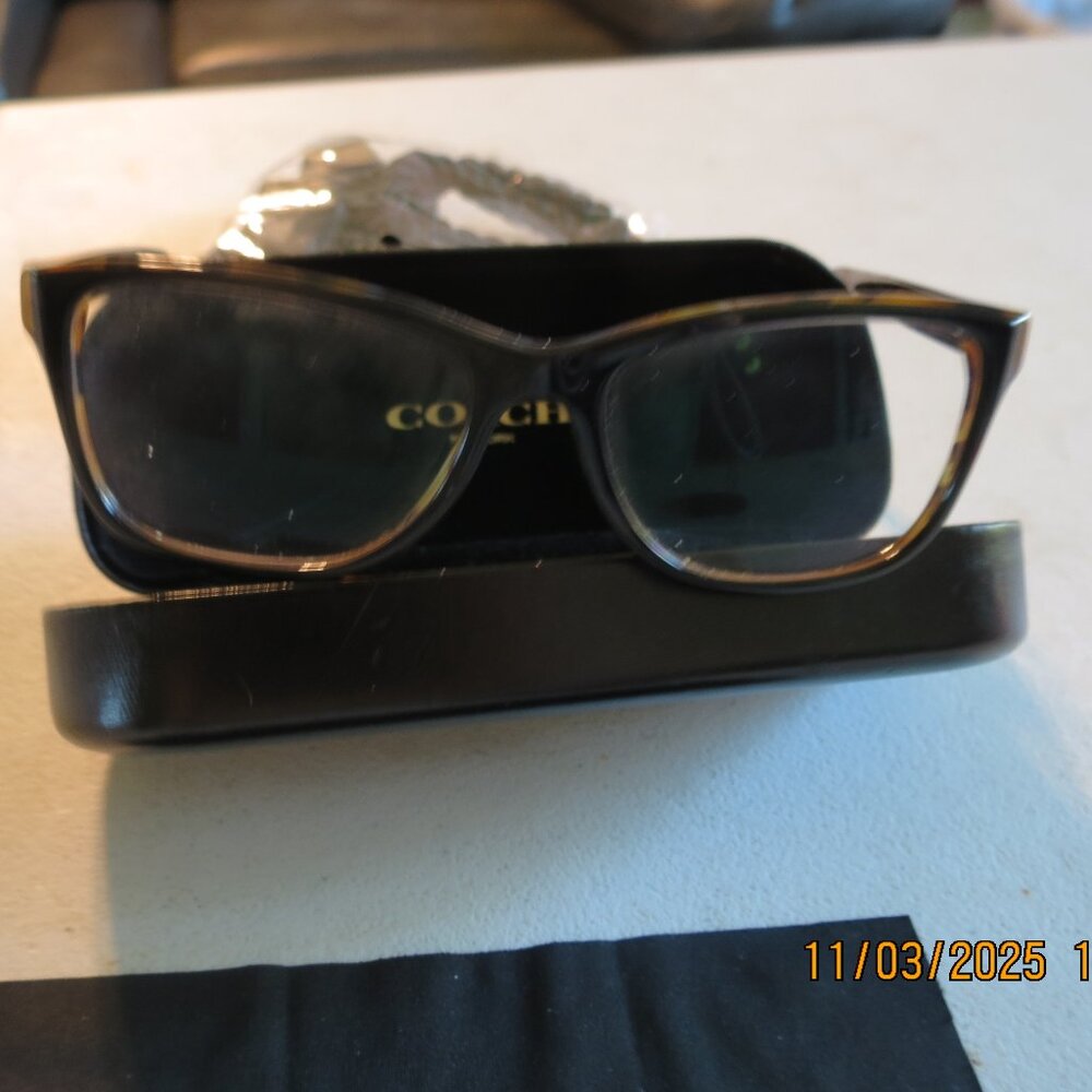 Coach Frames Hc6129 Glasses Black/Tortoise Color … - image 1